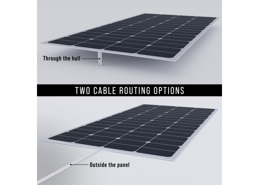 Semifleksibelt solcellepanel TOUGH FLUSH 21 W med glans