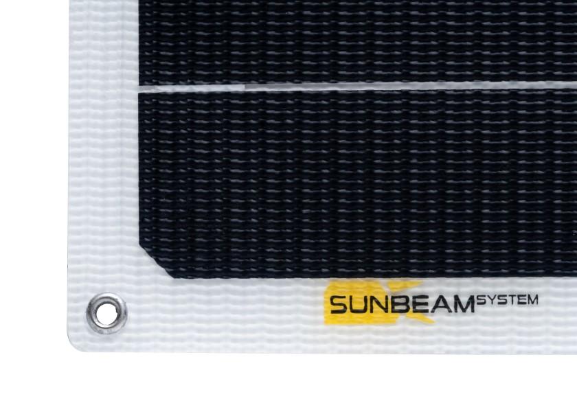Semifleksibelt solcellepanel TOUGH FLUSH 37 W 535 x 378 x 3 mm detalj