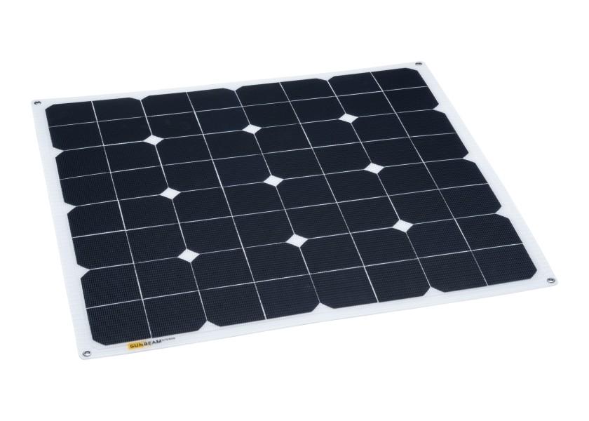 Semifleksibelt solcellepanel TOUGH FLUSH 55 W 540 x 540 x 3 mm montert
