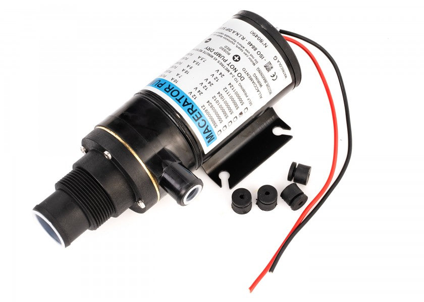 Septikpumpe med kvern 12V 43 l/min - Ocean Technologies forfra