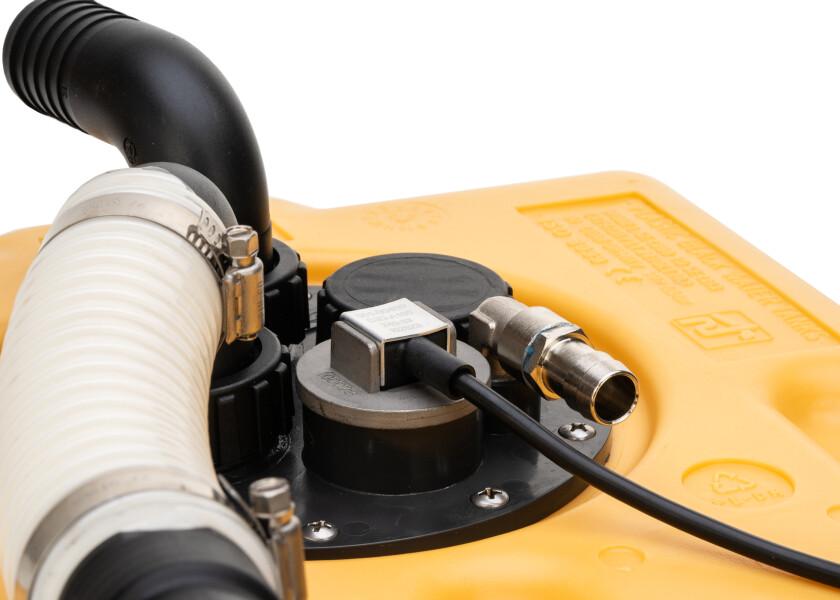 Septiktank 35 liter med Jabsco pumpe oversikt