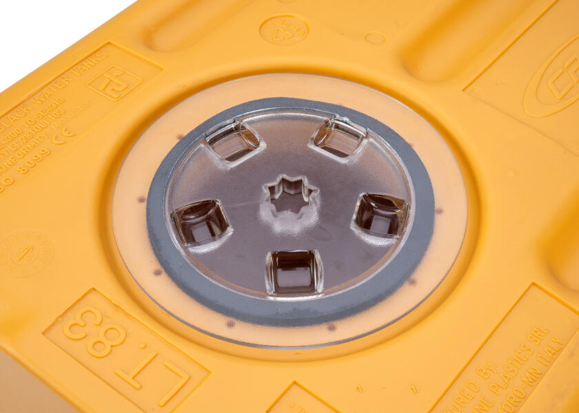 Detalj av septiktank polyetylen for vertikal og horisontal montering - CAN PLASTIC
