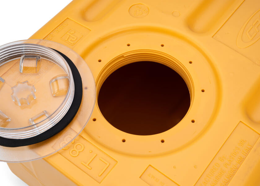 Septiktank polyetylen for vertikal og horisontal montering - CAN PLASTIC montert