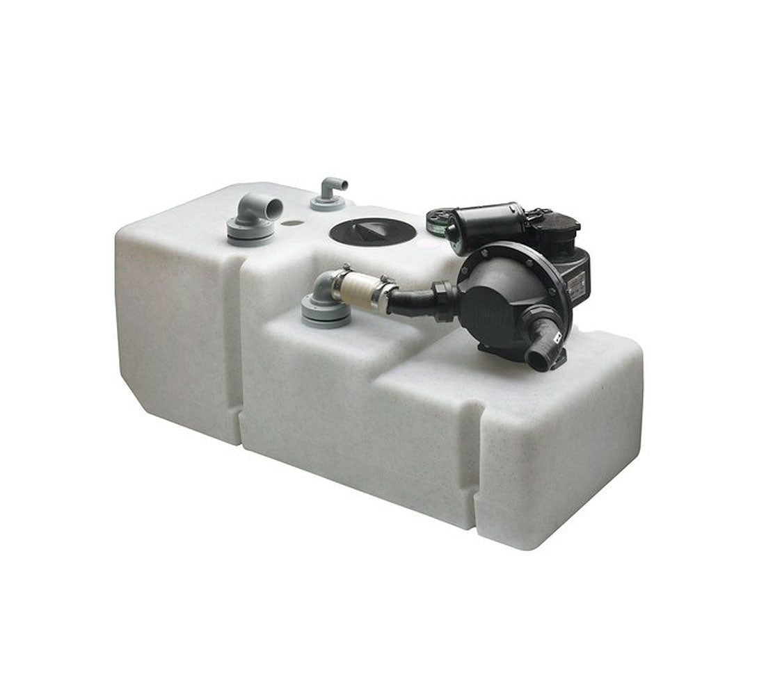 Septiktanksystem 42 liter 12 V med pumpe og sensor for båt