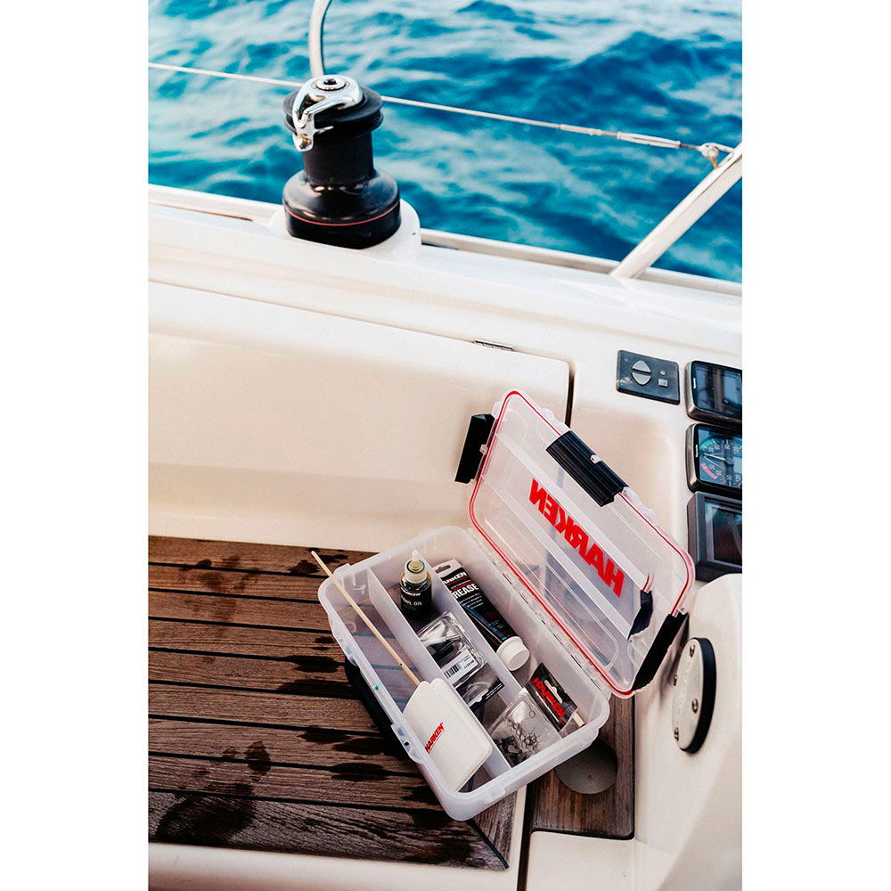 Service kit for vinsjer komplett koffert - Harken detalj av innhold