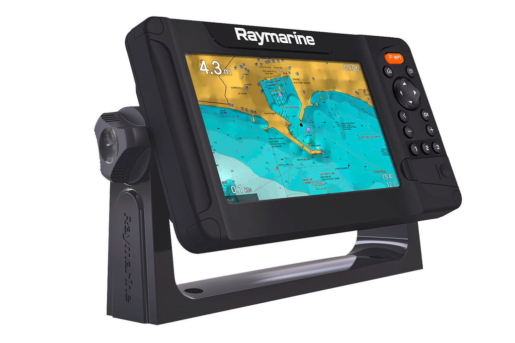 Sett Raymarine Element 7s kartplotter 7" med Lighthouse Charts Northern Europe bakside