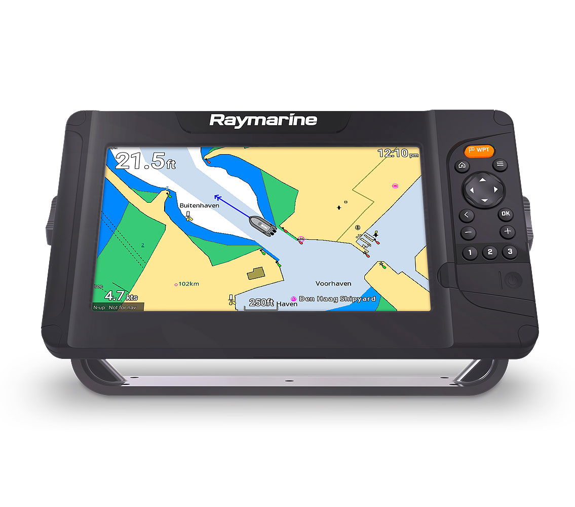 Detalj av Sett Raymarine Element 7s kartplotter 7" med Lighthouse Charts Northern Europe