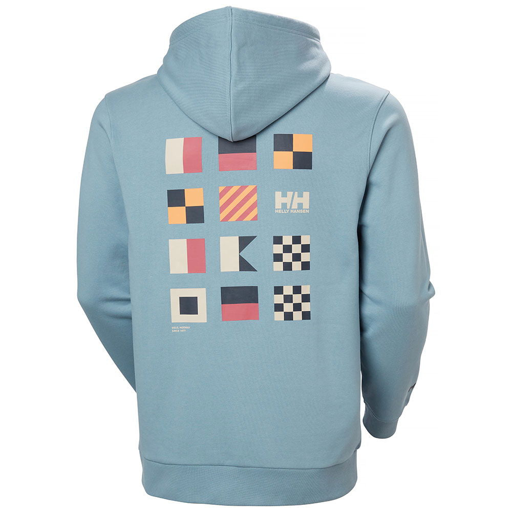 Shoreline hoodie French Terry bomull med kengurulomme bakside