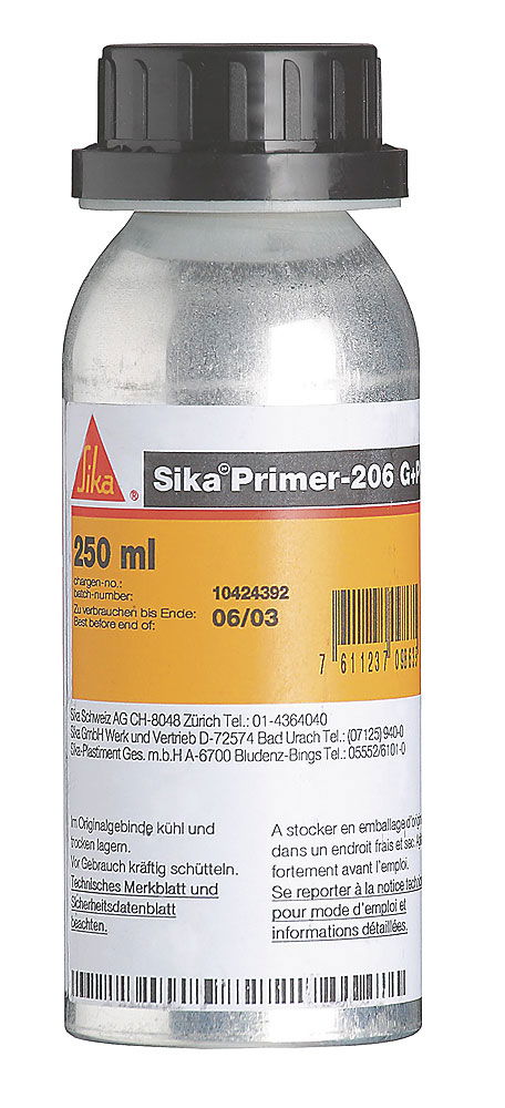 Sikaflex Primer 206 heftgrunning for glass og metall forside