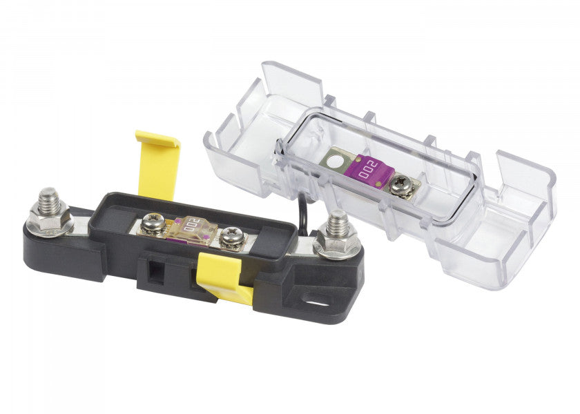Sikringsholder for MIDI 200A 8 mm bolt ISO 8846 - Blue Sea forfra