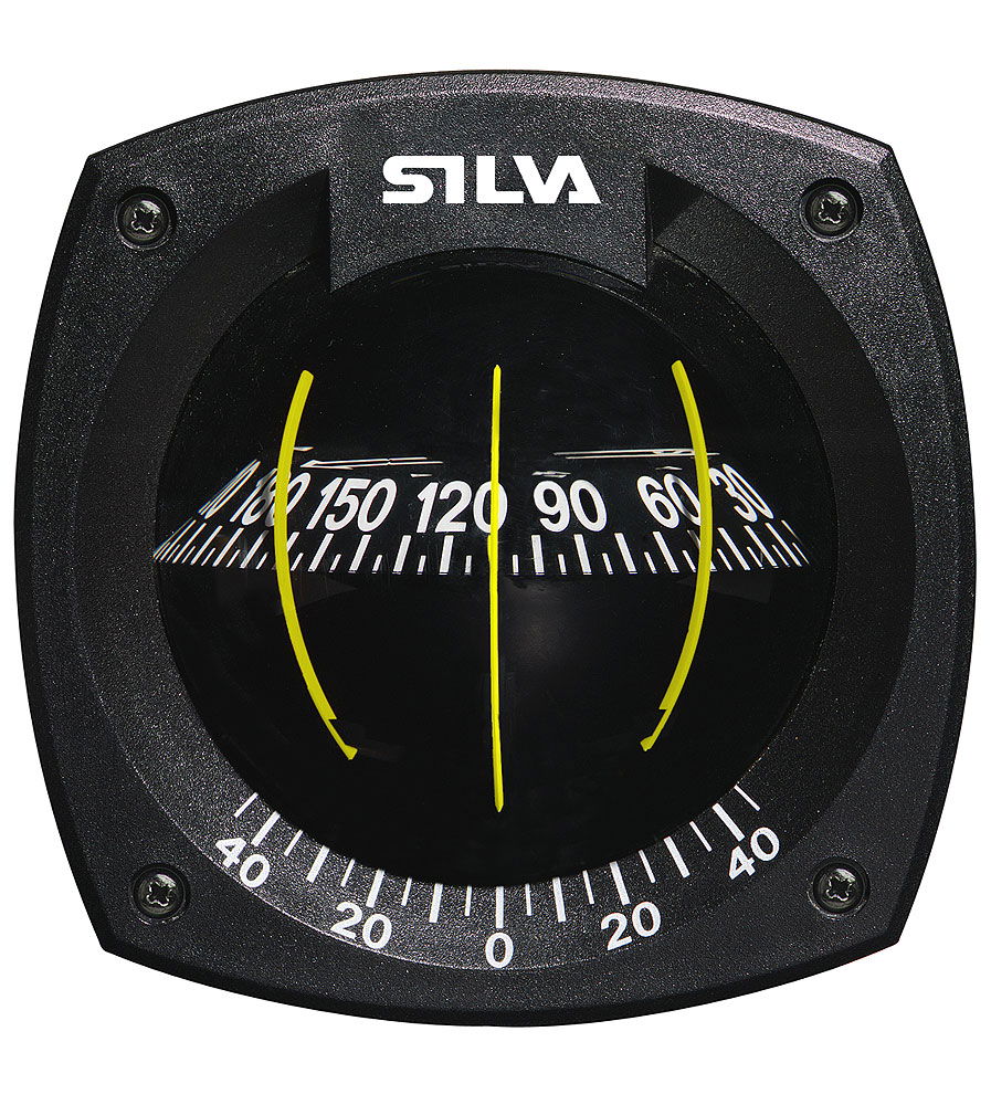 Silva kompass 125B/H for skottmontering med krengningsskala forfra