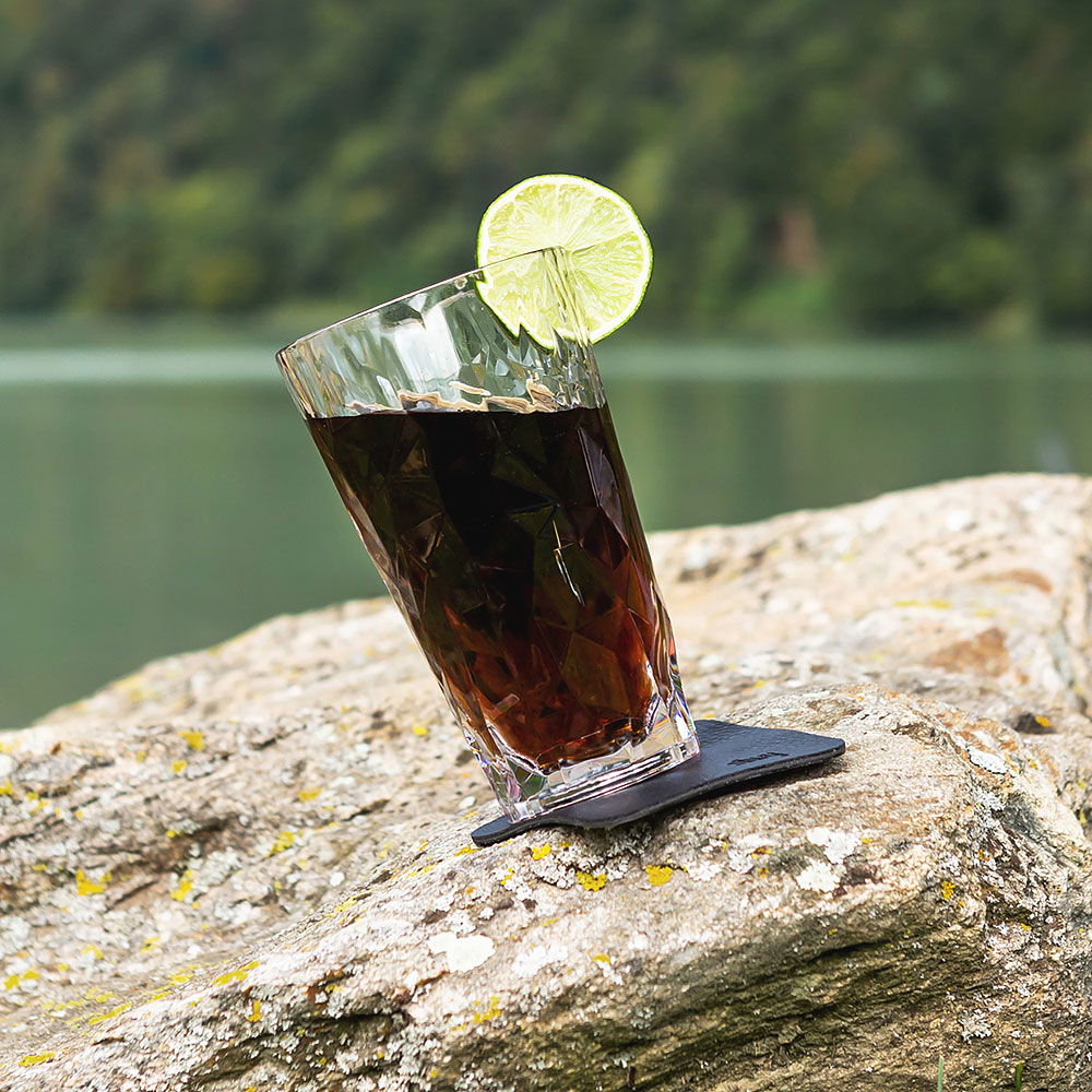 Silwy longdrinkglass med magnet 0,3 l 2-pack metallisk underlag