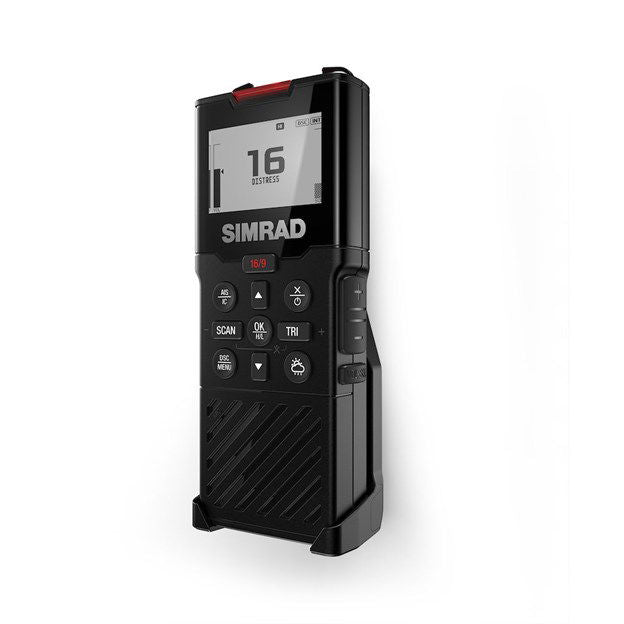 Simrad HS40 trådløst håndsett for RS40 VHF nærbilde av knappene