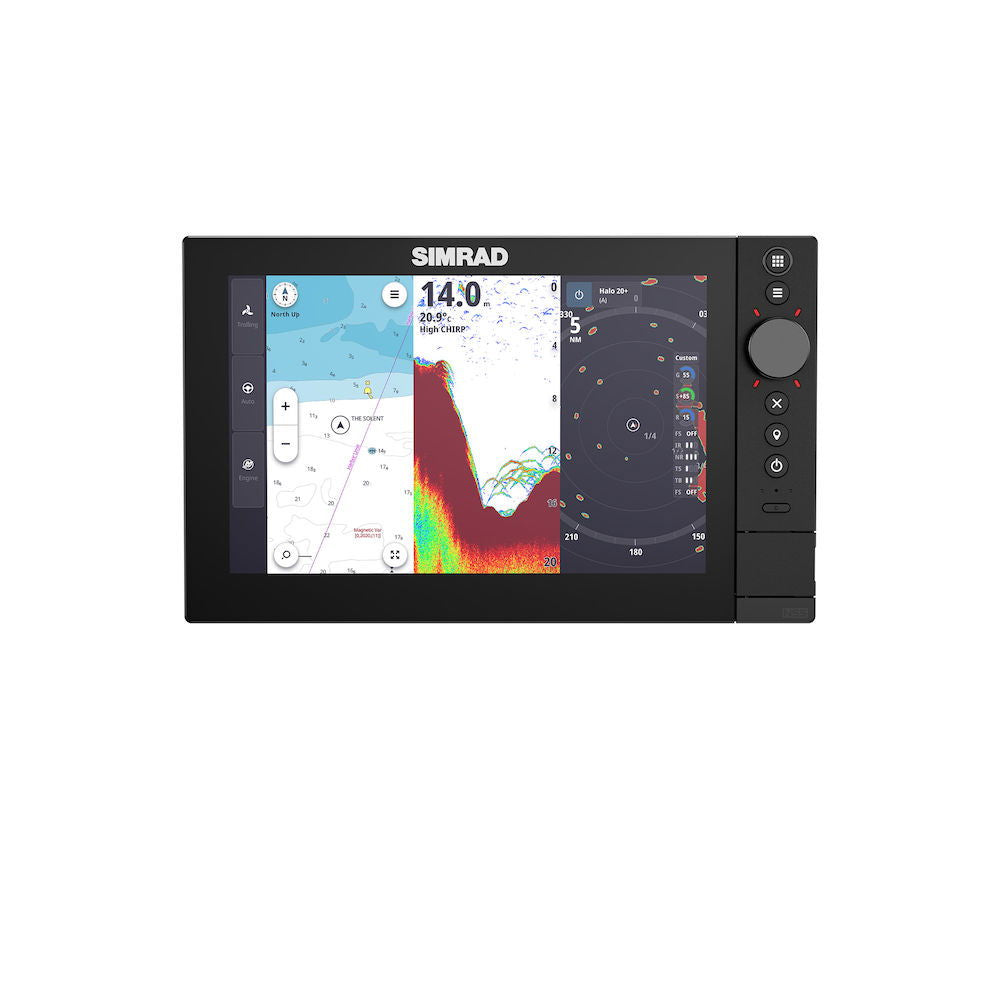 Simrad NSS4 kartplotter 10" 8-kjerners prosessor montert i båt