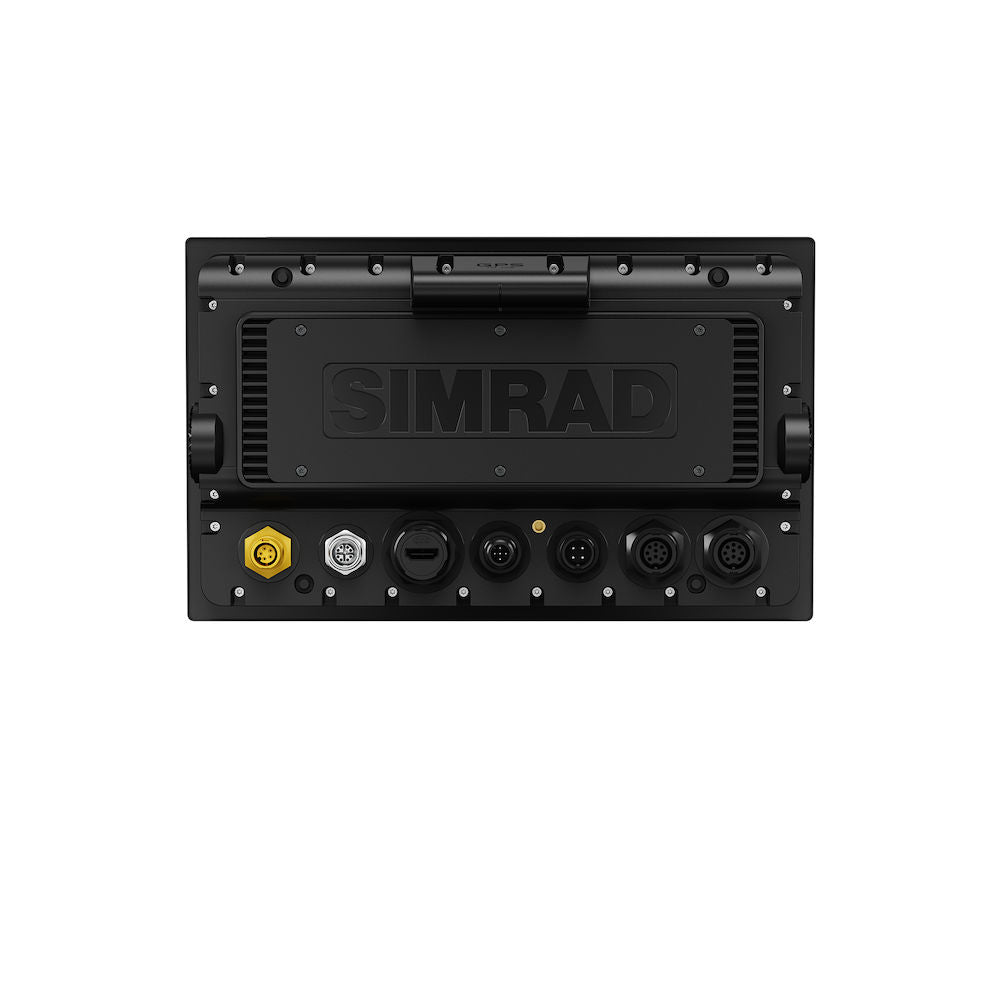 Nærbilde av skjermen på Simrad NSS4 kartplotter 10" 8-kjerners prosessor