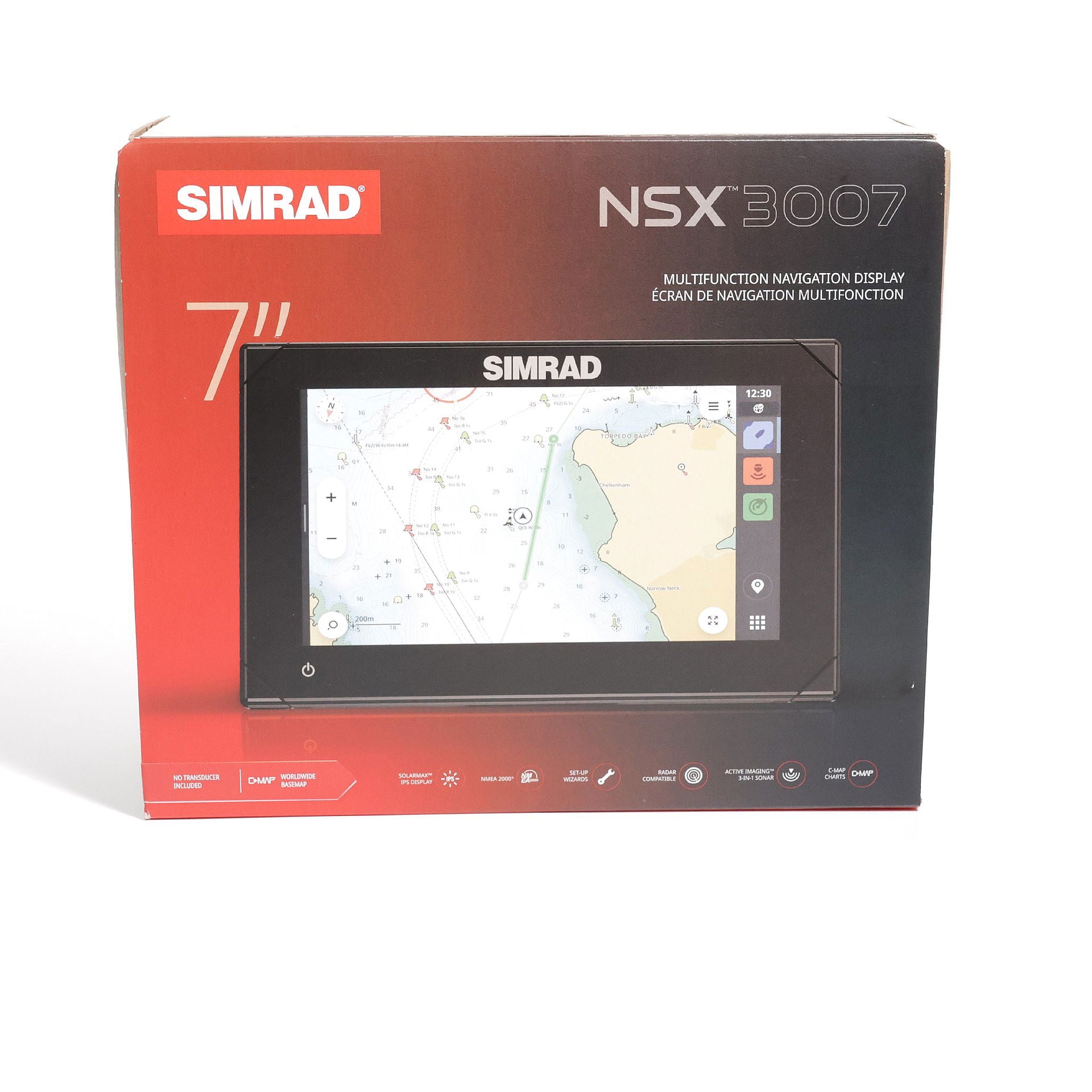 Simrad NSX 3007 multifunksjonsdisplay 7" SolarMAX IPS visningsvinkel