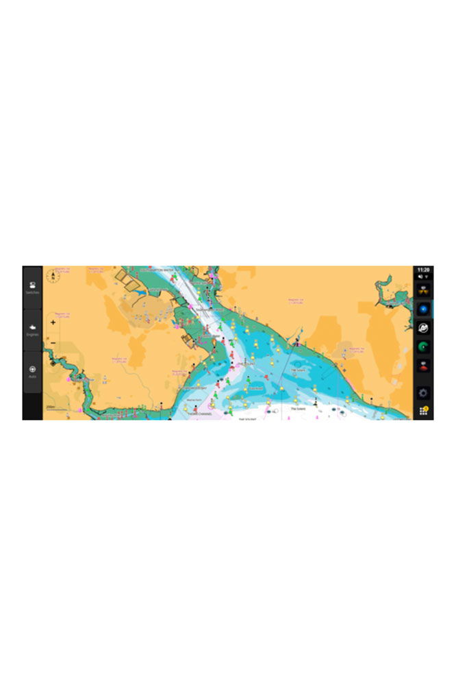 Simrad NSX 3012 Ultra kartplotter 12" ultrawide display nærbilde