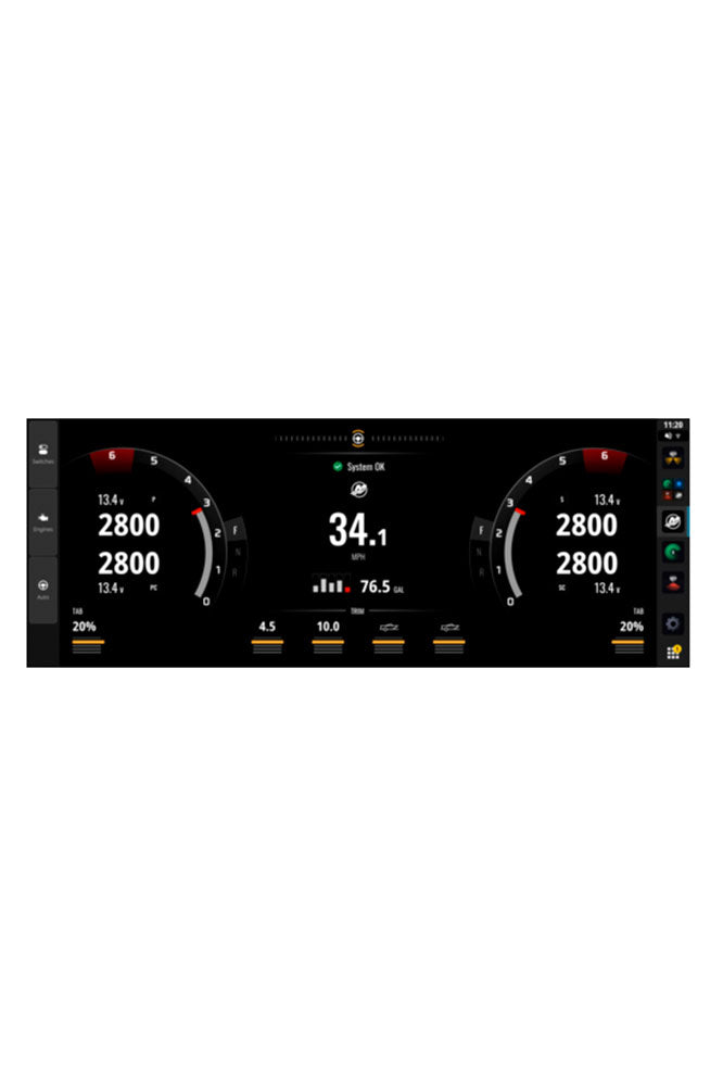 Simrad NSX 3012 Ultra kartplotter 12" ultrawide display skjermbilde