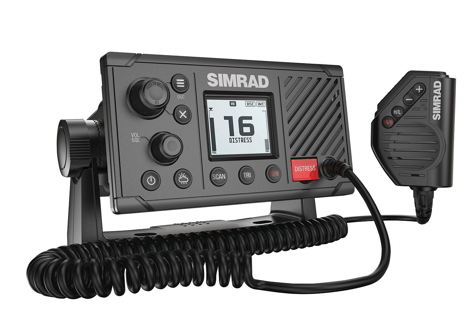 Simrad RS20s stasjonær VHF med GPS DSC klasse D 25 W for båtkommunikasjon