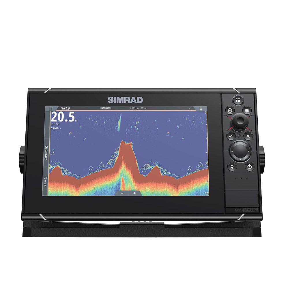 Bakside av Simrad NSS9 EVO3S multifunksjonsdisplay