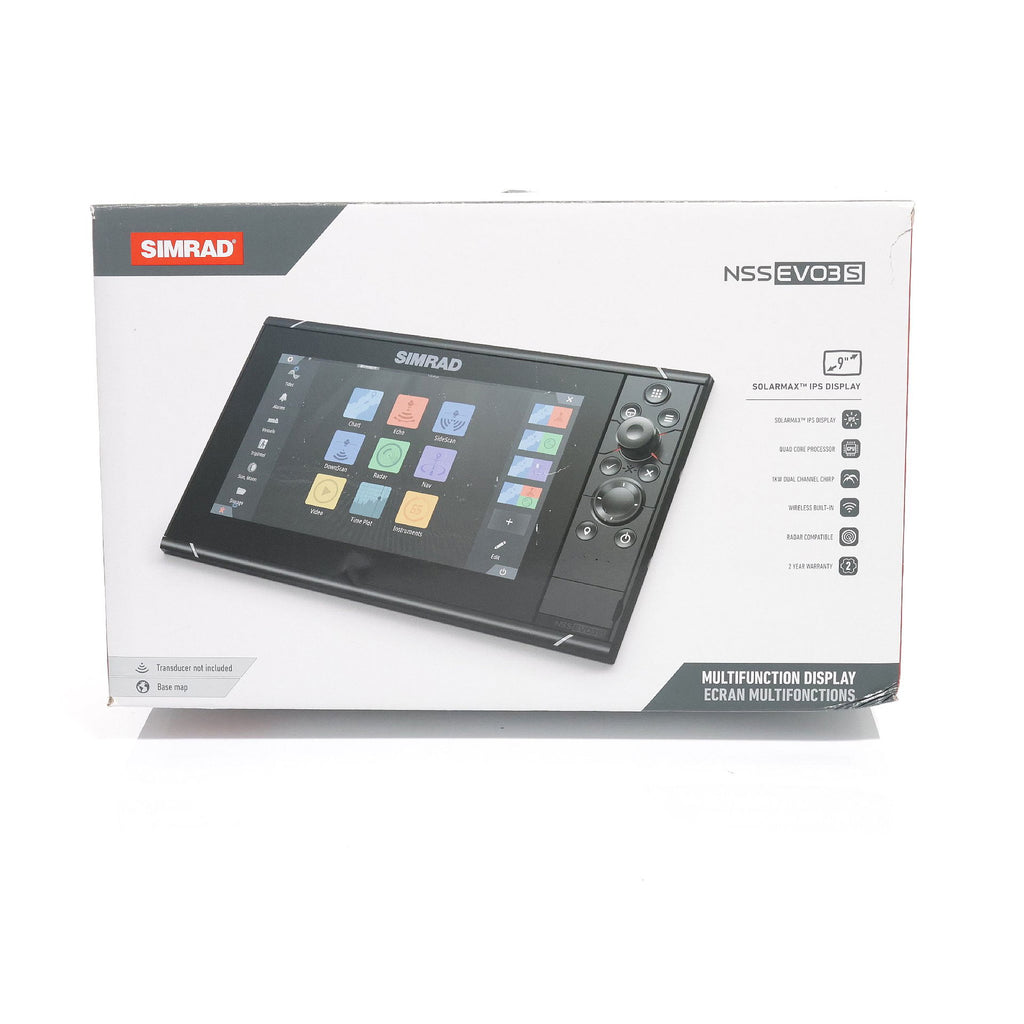Simrad NSS9 EVO3S brukergrensesnitt detalj