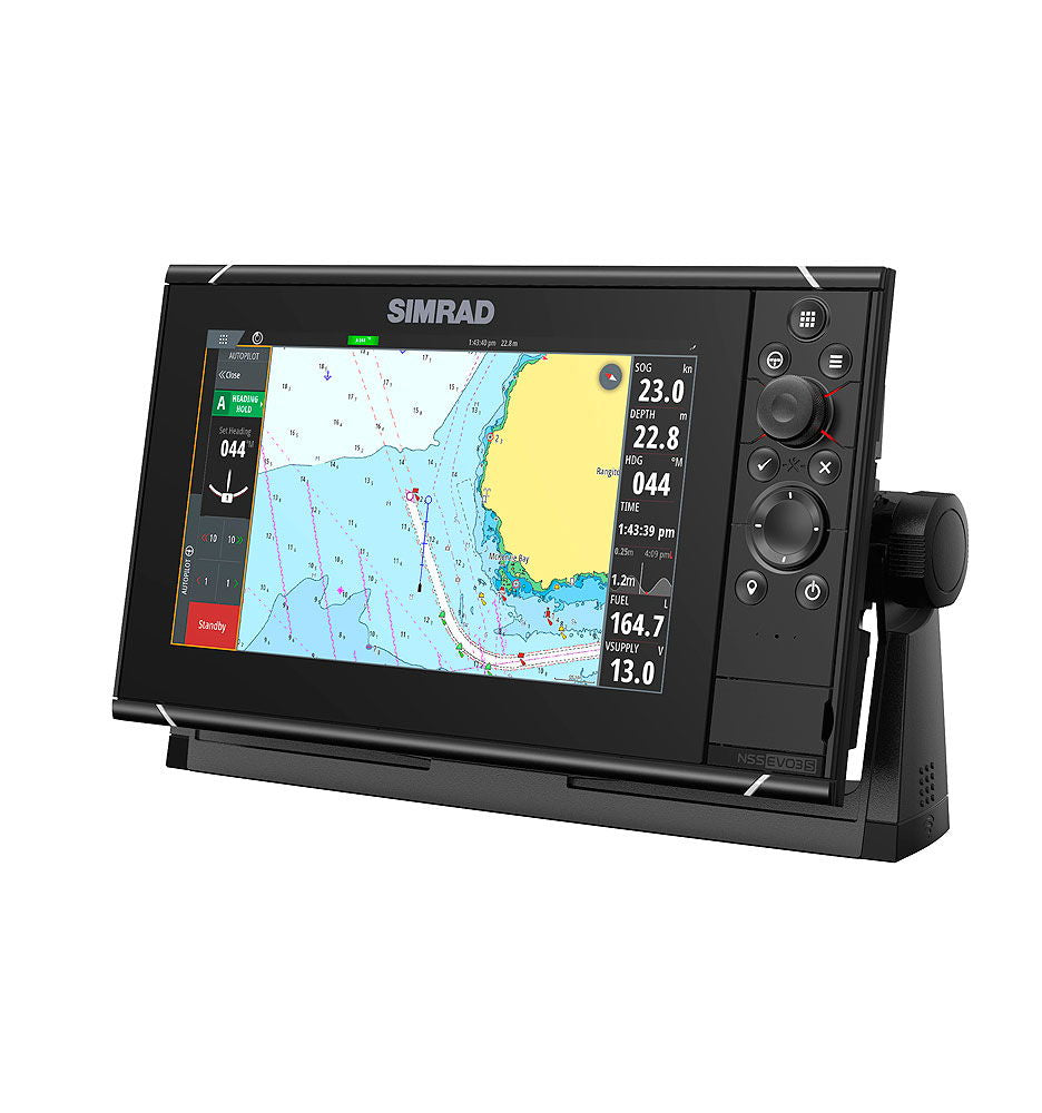 Nærbilde av Simrad NSS9 EVO3S knapper