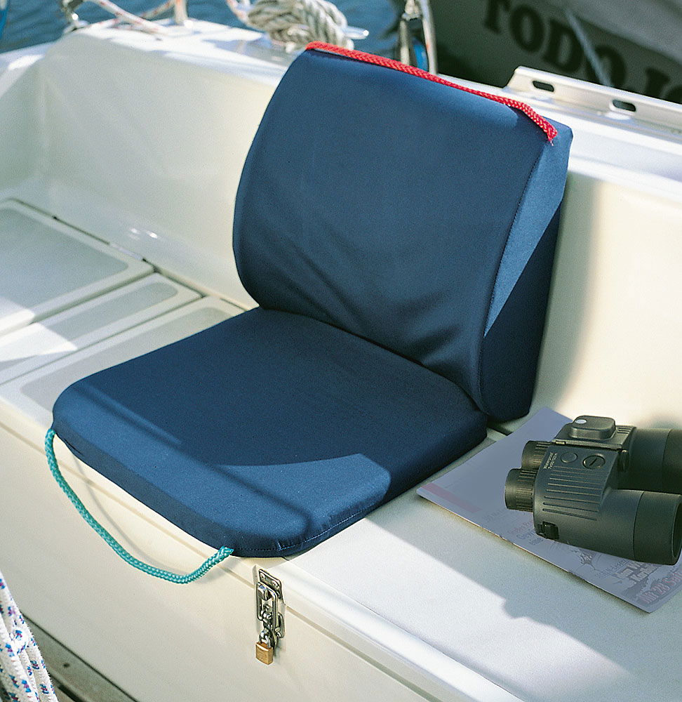 Sittepute med ryggstøtte 37x35x34 cm skum forfra