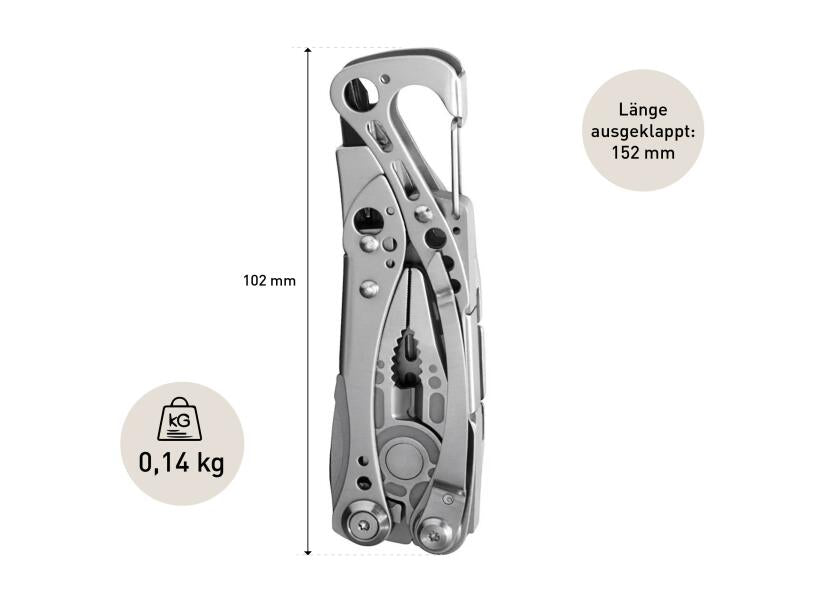 SKELETOOL multitool 420HC knivblad med karabinkrok komplett sett