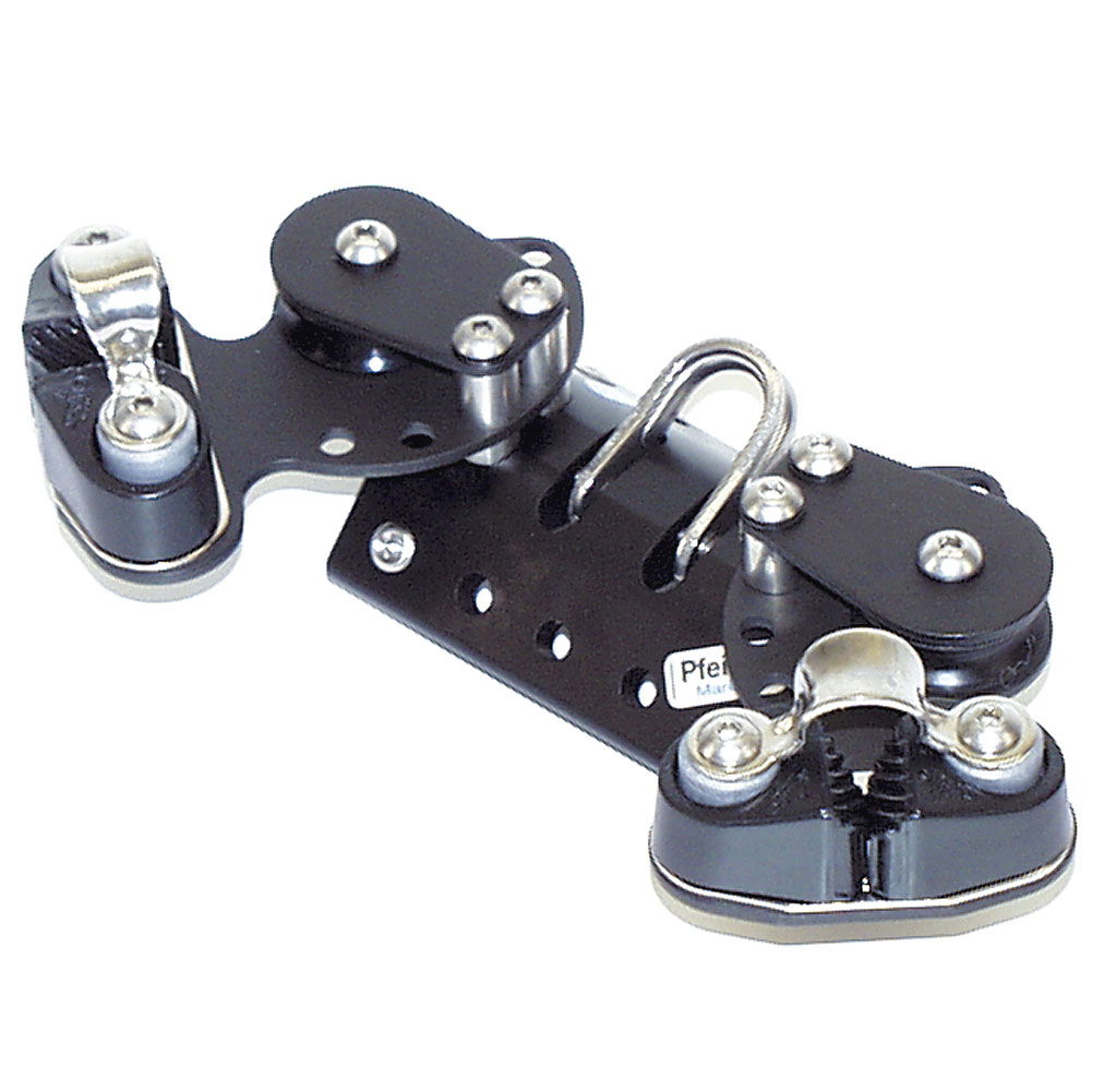 Skinnevogn med 4 kulelagerruller 200 mm 230 g - Pfeiffer Marine forfra