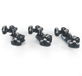 Skinnevogn med 4 kulelagerruller 200 mm 230 g str. 3 - Pfeiffer forfra