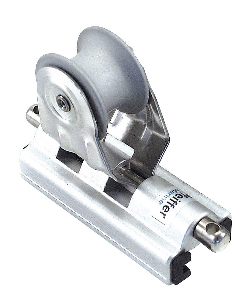 Skinnevogn med skive aluminium 32 x 6 mm 1000 kg bruddlast - Pfeiffer forfra