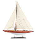Skipsmodell Endeavour J-klasse yacht mahogni 70 cm forfra