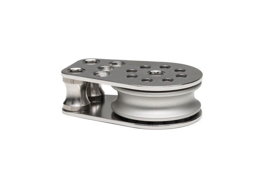 Skjøteblokk 10 mm aluminium fastmontert rustfritt stål bakside