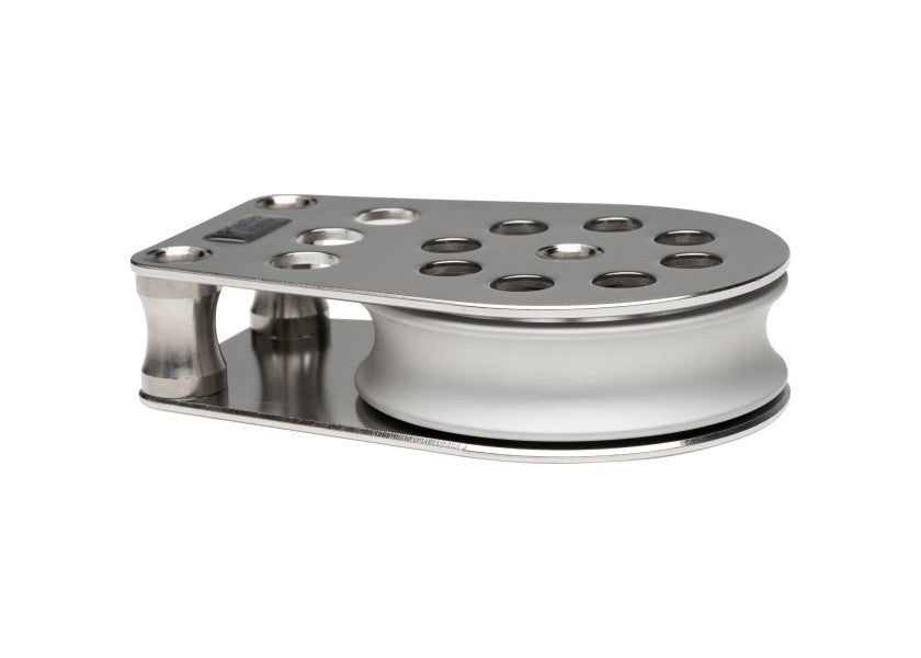 Skjøteblokk 18 mm aluminium fastmontert rustfritt stål - Pfeiffer bakside