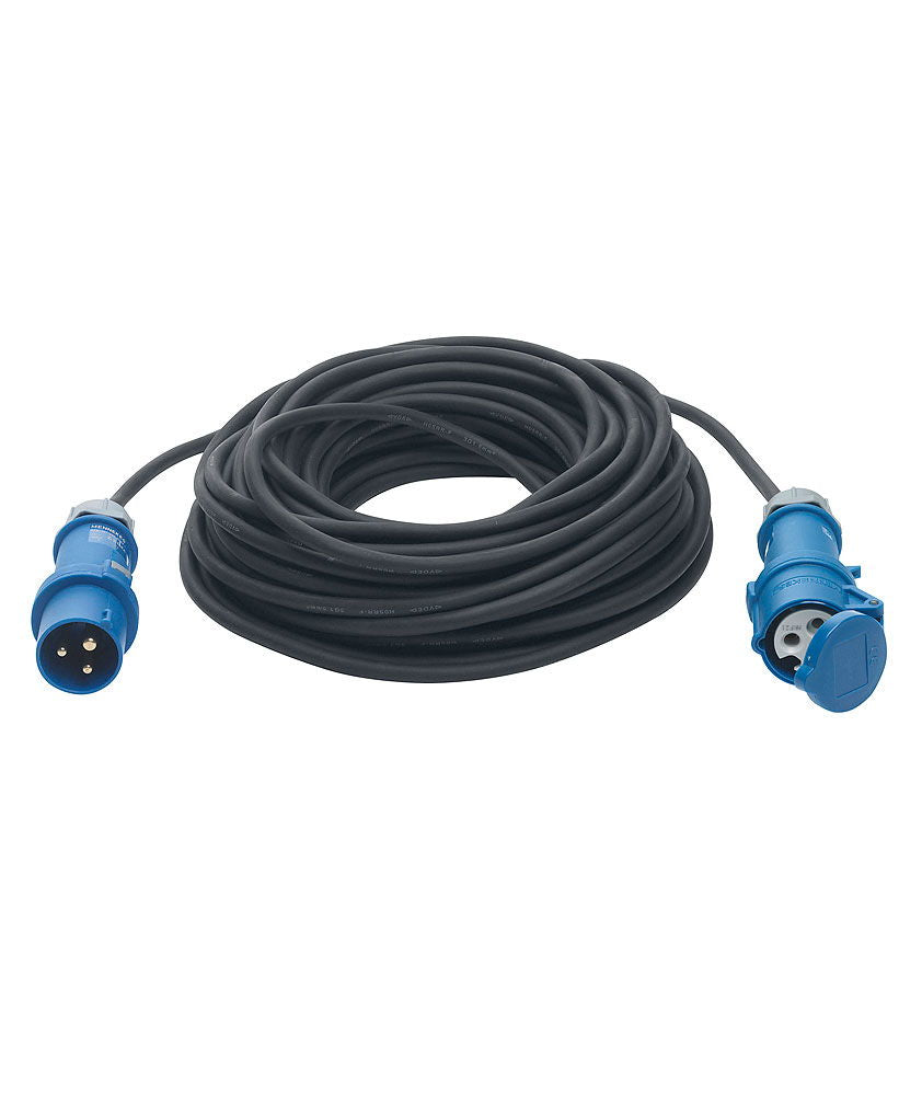 Skjøtekabel CEE 25 m 230 V 16 A 3-polet Compass for fleksibel strømtilkobling