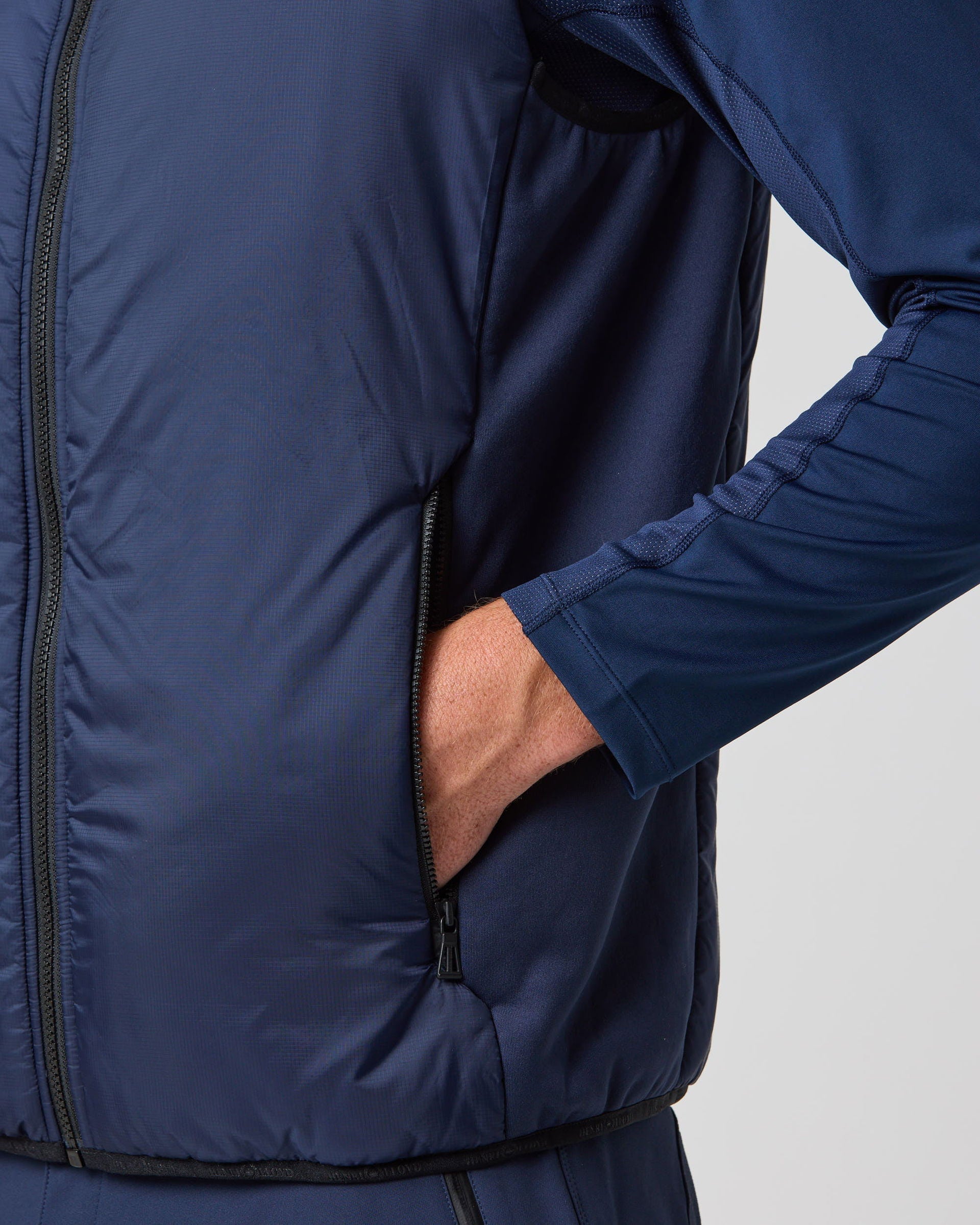 Smart-Therm vest med isolering og ventilasjon visning av innerfôr