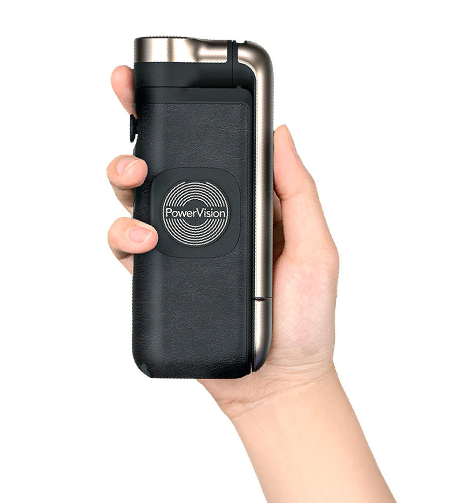 Smartphone gimbal Powervision S1 forfra