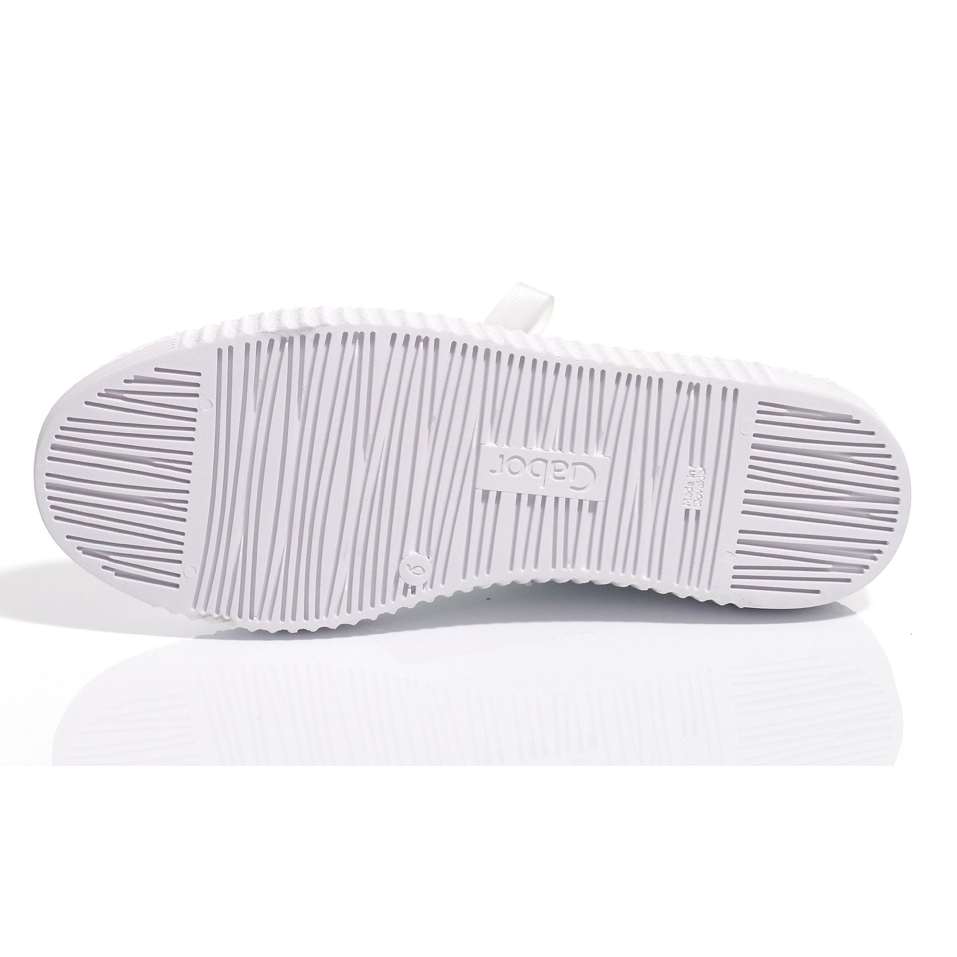 Sneaker dame lær med glidelås og gummisåle 3 cm hæl - Gabor montert på fot