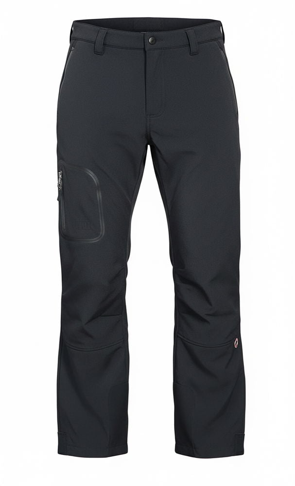 Softshellbukse herre vind- og vannavvisende Compass Active Wear detalj