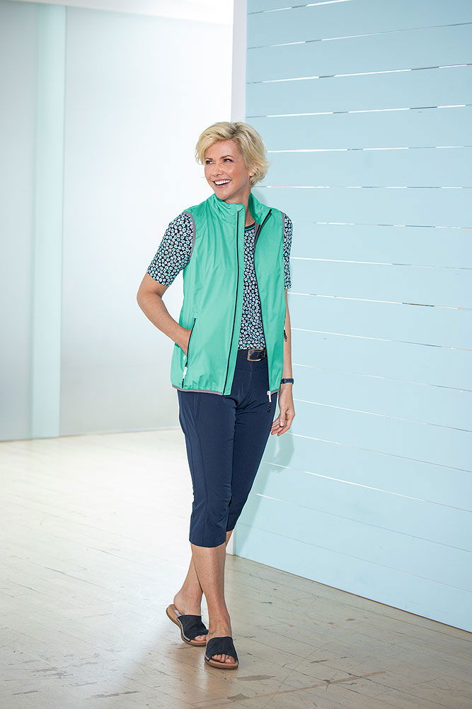 Softshellvest dame vannavvisende vindtett pustende - Killtec detalj av stoffet