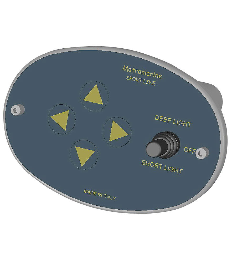 Søkelys halogen 100 W 12 V med kontrollpanel - Compass detalj av kontrollpanel