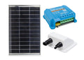 Solcellepakke komplett sett 195 W med MPPT laderegulator og dekksgjennomføring forfra