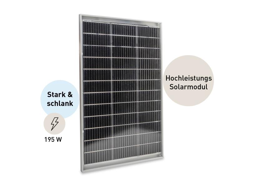 Produktbilde av Solcellepakke komplett sett 2x 195 W med MPPT laderegulator og dekksgjennomføring