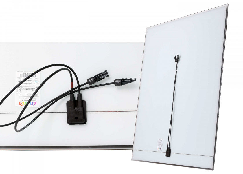 Solcellepanel AURIA M120000 120 W nærbilde av tilkobling
