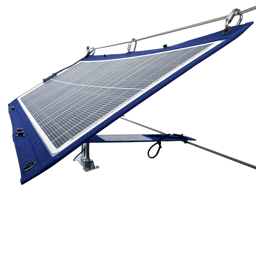 Solcellepanel for rekkverk 60Wp 1320x429 mm kabel og tilkobling
