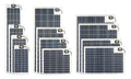 Solcellepanel marin 15 Wp 47x24 cm 0,8 kg - Sunware forfra