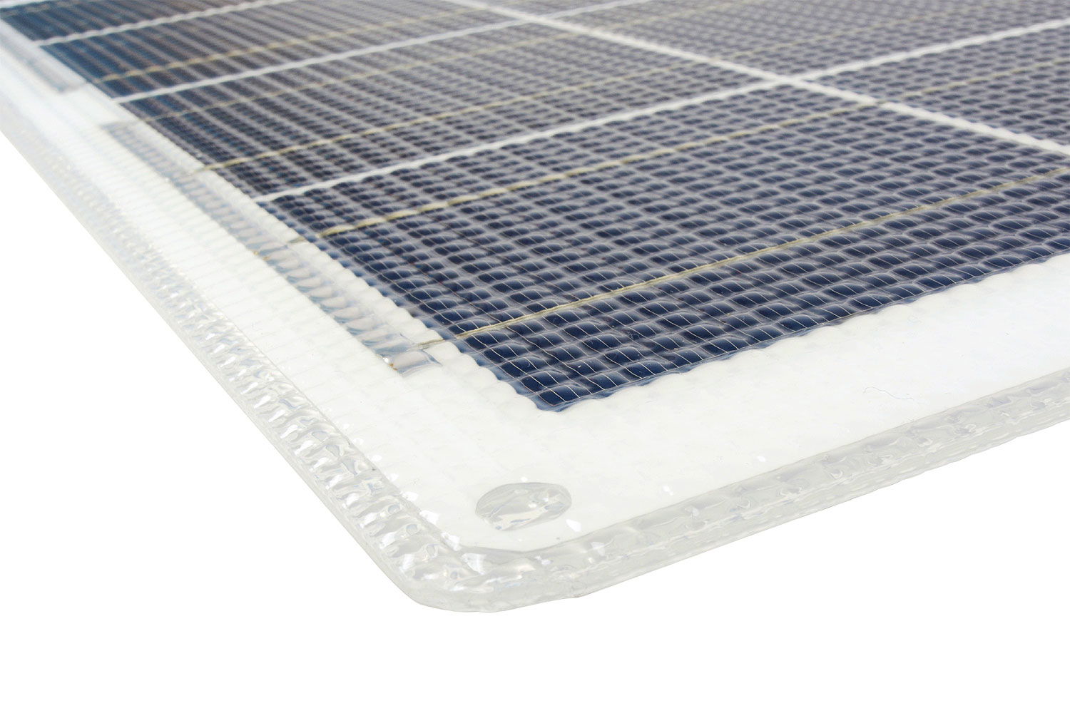 Solcellepanel marin 15 Wp 47x24 cm 0,8 kg - Sunware montert på båt