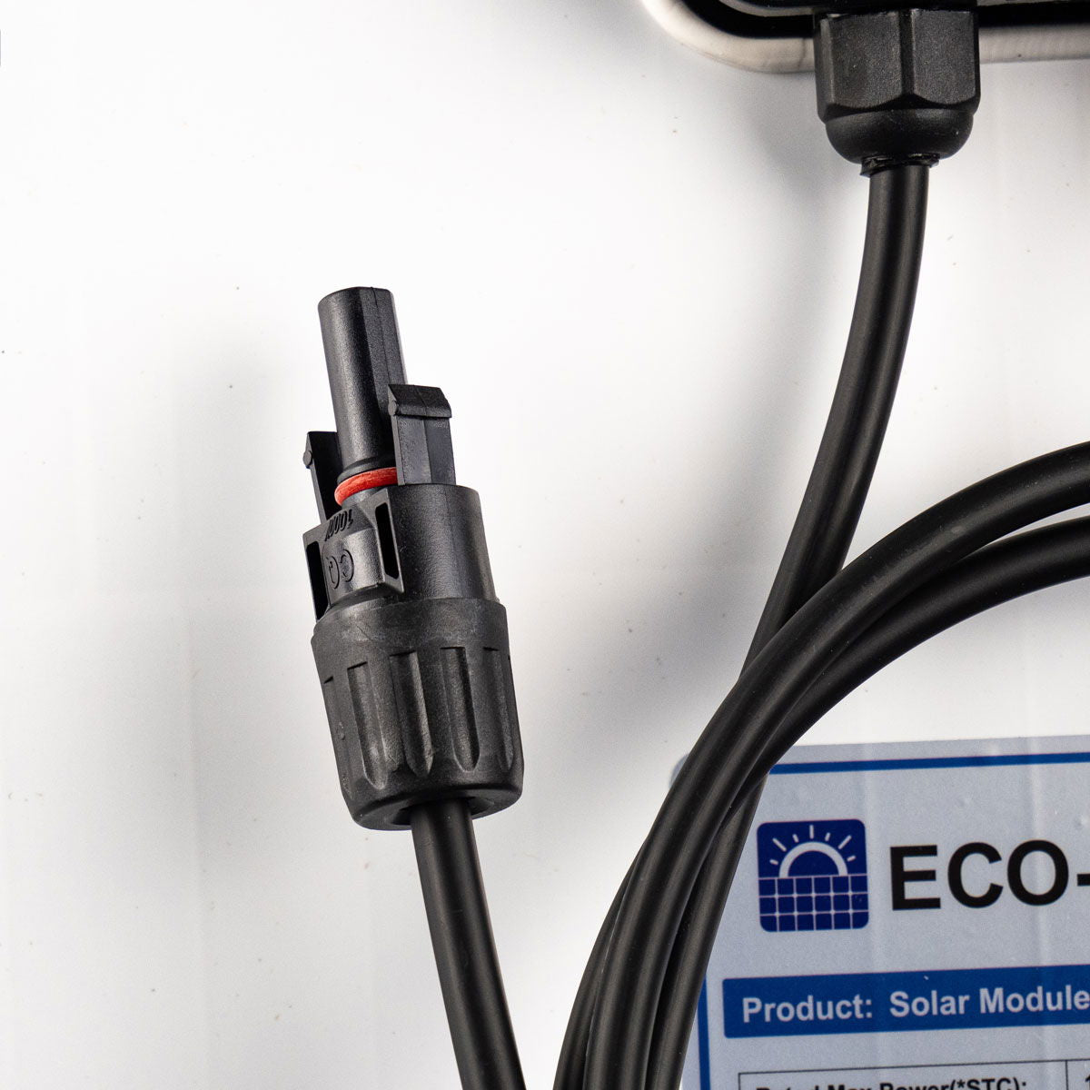 Nærbilde av solcelleceller på Solcellepanel monokrystallinsk 120 Wp 12V fast ramme Eco Worthy