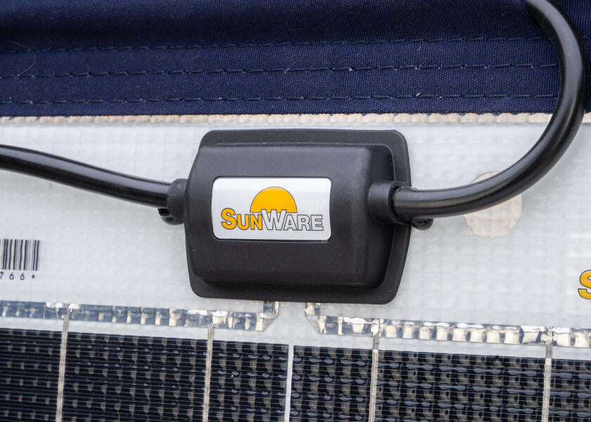 Solcellepanel TX-Rail 12052 60 W for rekkemontering - SUNWARE kabel