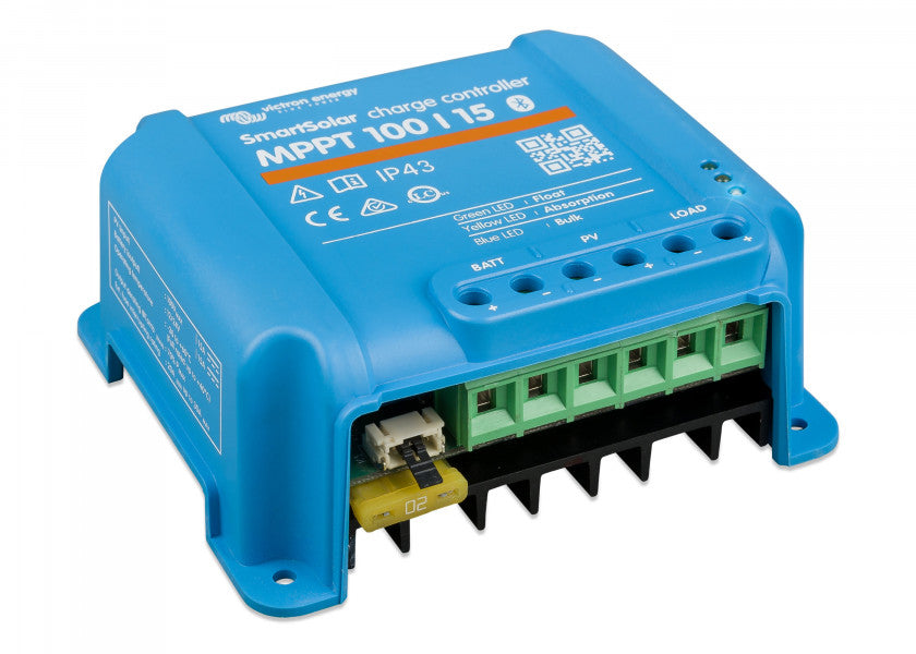 Solcelleregulator SmartSolar MPPT 100/15 220W 15A forfra